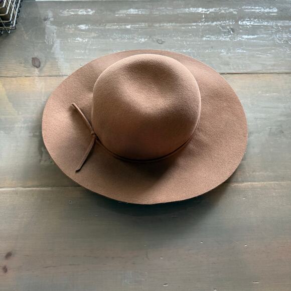 San Diego Hat Company Tan Wool Felt Wide Brim Rancher Hat Adjustable main image 4